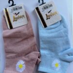 جوراب D1217 طرح بابونه