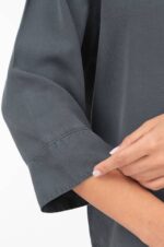 شومیز B3330 سیلک کروپین گرم1 آستین پاکتی - Image 3