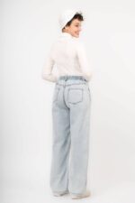 شلوار b3282 نیم بگ جین  پشت کش رویال - Image 2