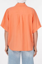 شومیز B3326 سیلک Rexo  رویال - Image 3