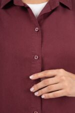 شومیز B3330 سیلک کروپین گرم1 آستین پاکتی - Image 15
