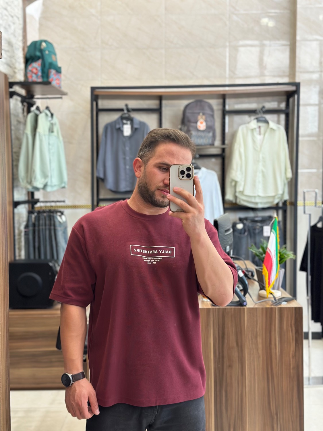 IMG_1661 تیشرت A6305 یقه گرد miu miu - Image 1
