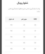 شلوار جین واید لگ سرمه ای رویال B3354 - تصویر 5